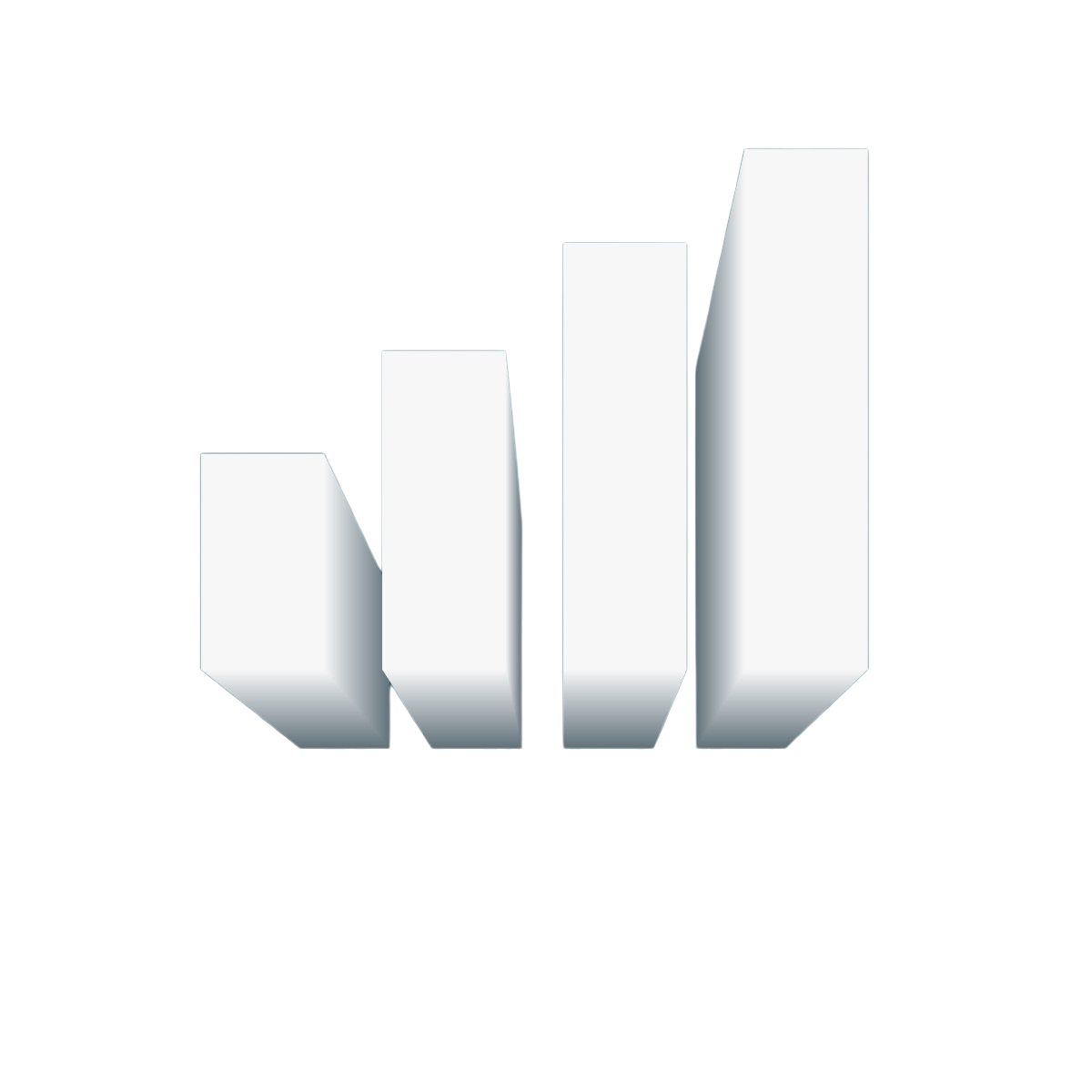 3D growth bars animation background